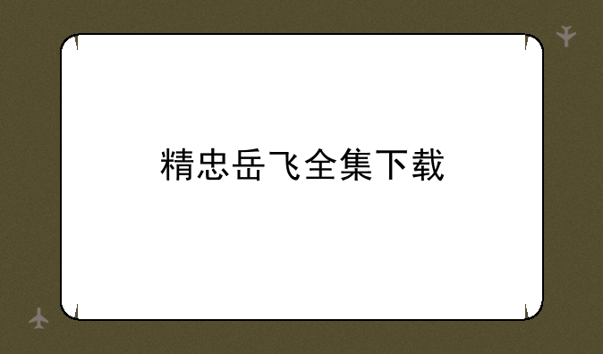 精忠岳飞全集下载