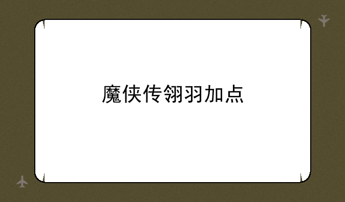 魔侠传翎羽加点