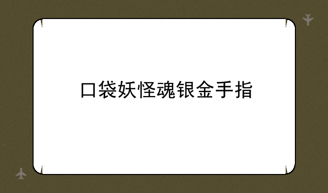 口袋妖怪魂银金手指