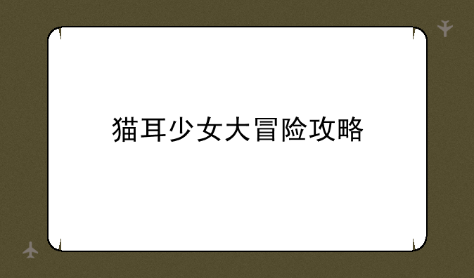 猫耳少女大冒险攻略