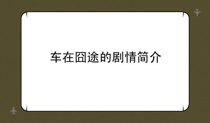 车在囧途的剧情简介