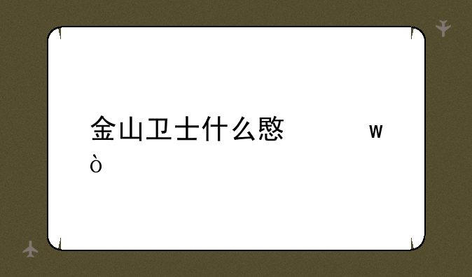 金山卫士什么意思？
