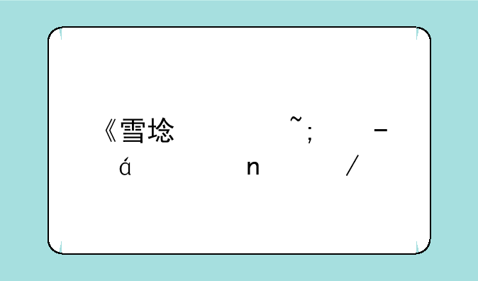 《雪域迷城》txt全集下载