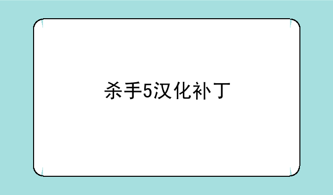 杀手5汉化补丁
